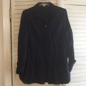 Coldwater Creek size Large Sheer button down shirt